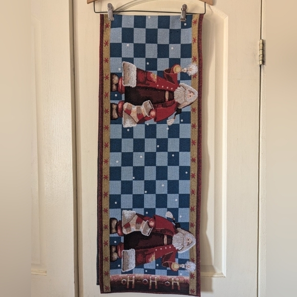 Table runner and 6 placements Santa Ho Ho Ho. tapestry - Picture 2 of 6